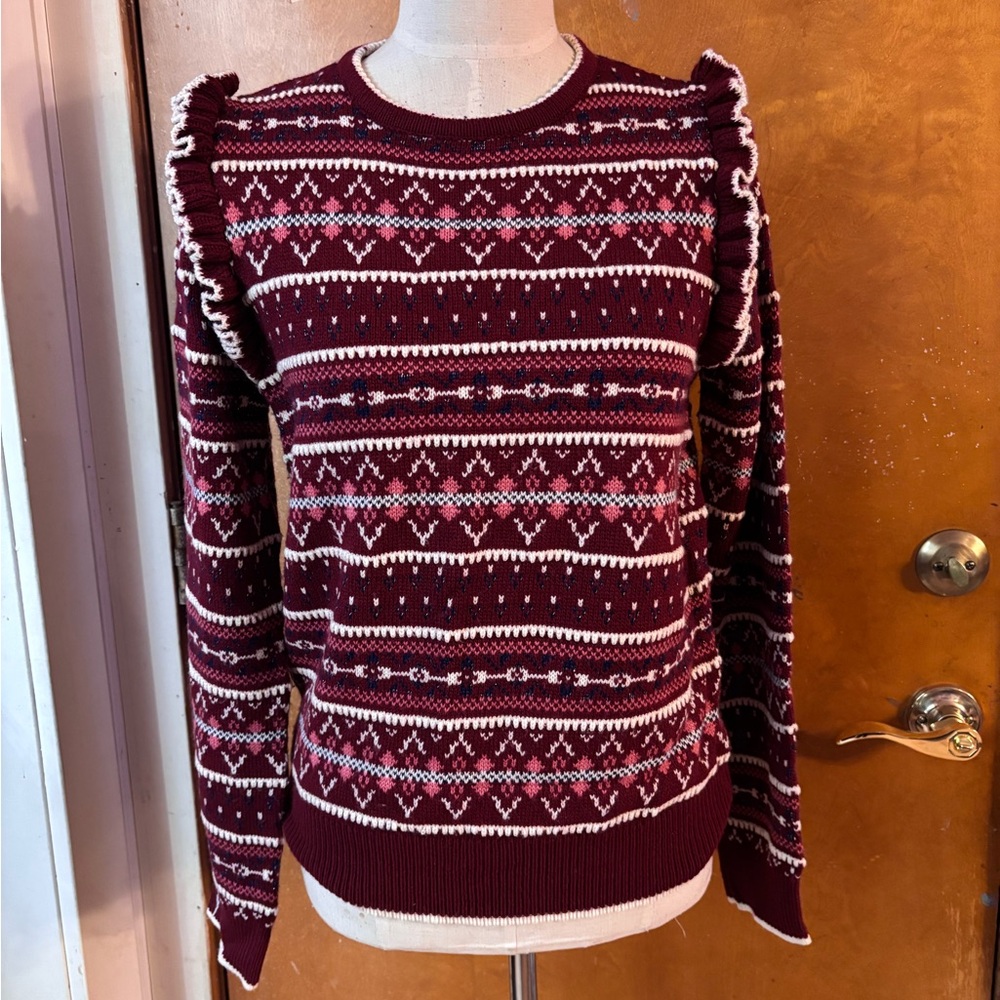 Molly Bracken fair isle sweater. Large - Picture 3 of 7